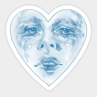 heart face Sticker